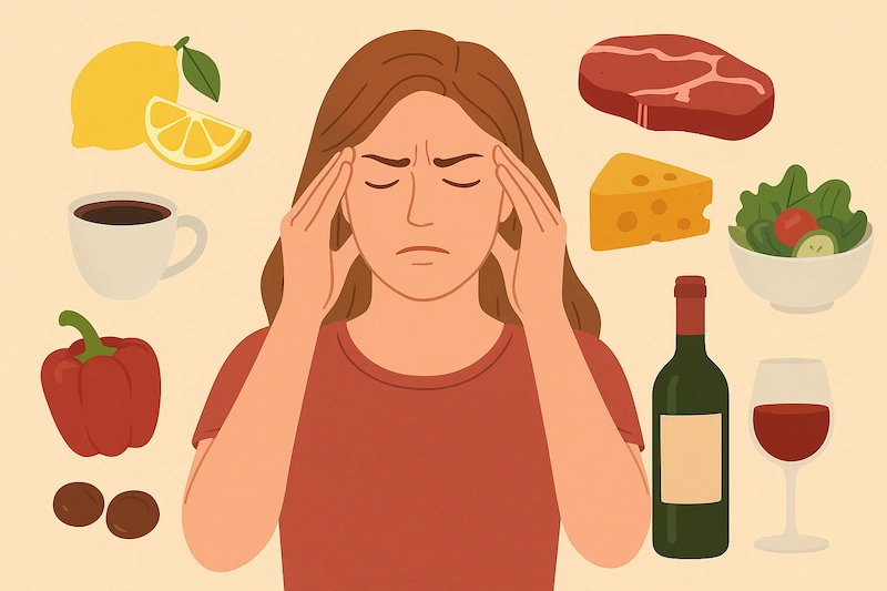Migraine diet and wet cupping