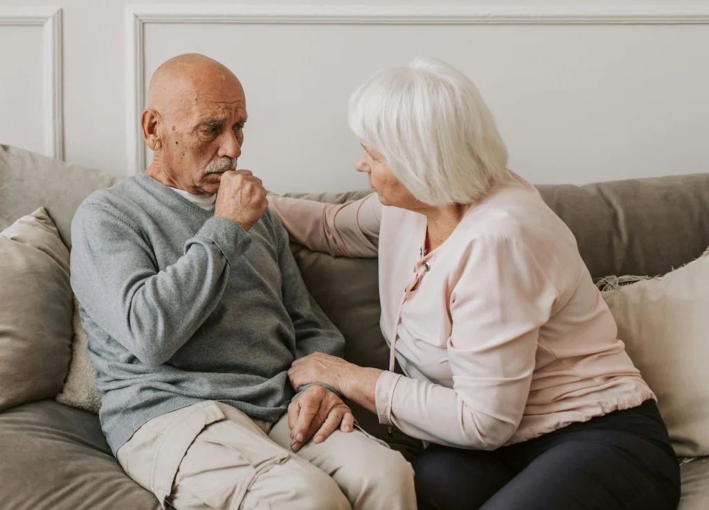 Senior receiving safe wet cupping therapy for wellness