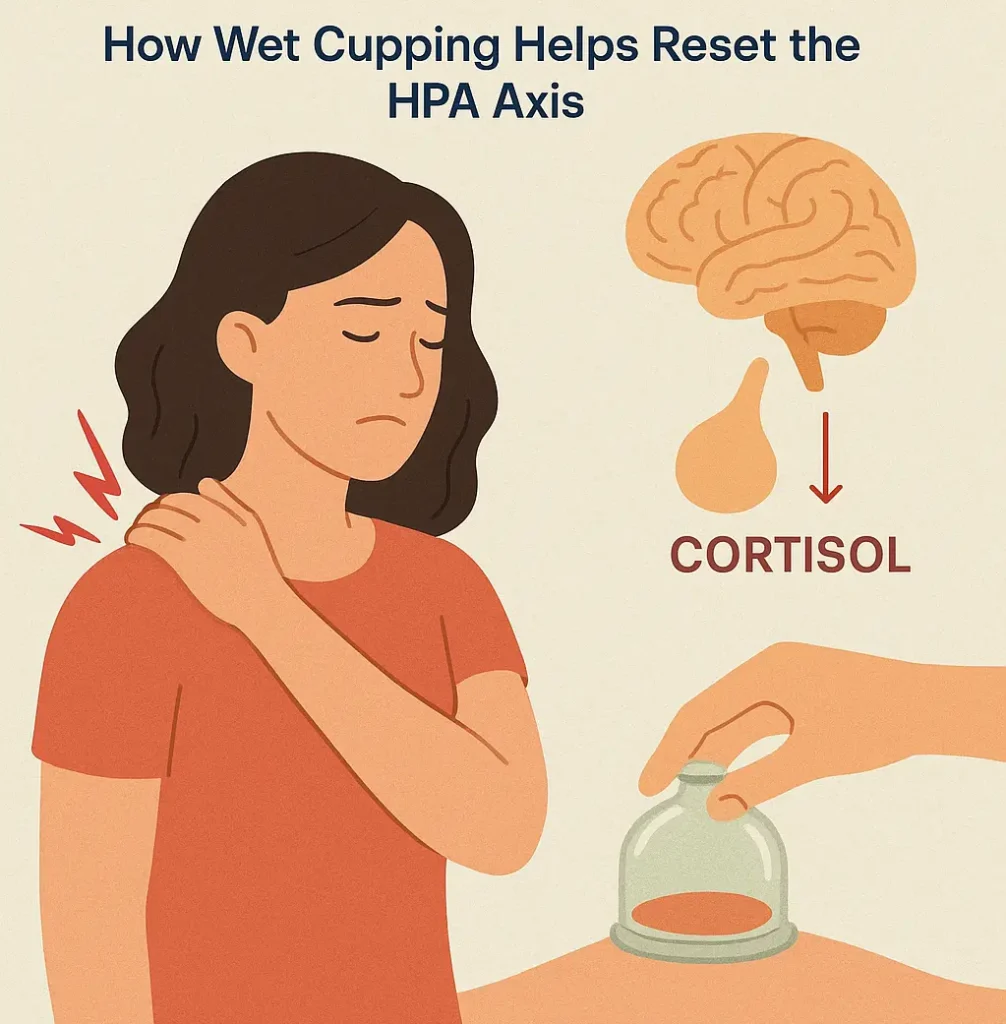 Wet cupping for Shoulder Tension and Stress Hormone