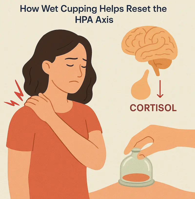 Shoulder tension and stress hormone