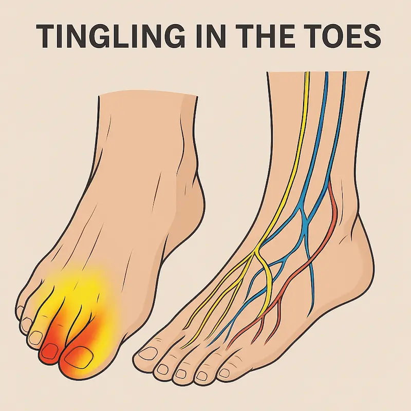wet cupping for toes tingling