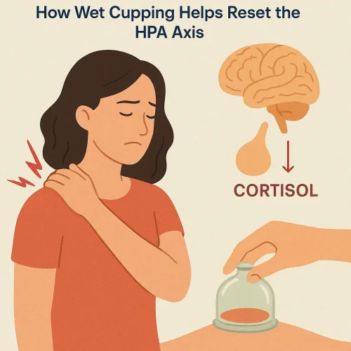 The Hidden Link Between Shoulder Tension and Stress Hormones — How Wet Cupping Helps Reset the HPA Axis