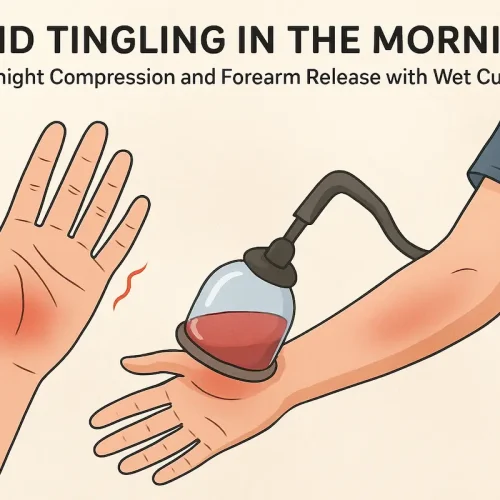 Hand Tingling in the Morning: Overnight Compression and Forearm Release with Wet Cupping