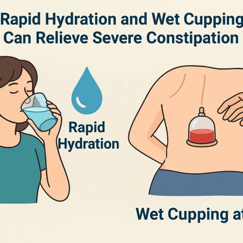 How Rapid Hydration and Wet Cupping at L1 Can Relieve Severe Constipation