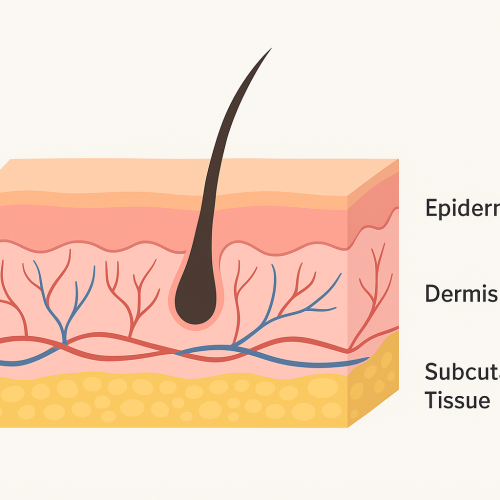 The needle during wet cupping enters only the dermis layer, ensuring safety and minimal skin trauma when performed with a sterile lancing device